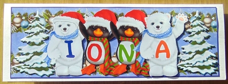 XMAS ANIMALS - IONA by Joyce Watson