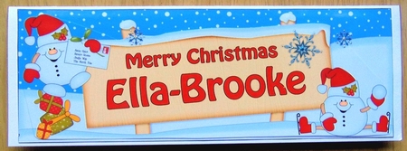 Large DL Merry Christmas ELLA-BROOKE 3D decoupage by Joyce Watson