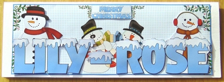 SNOW CAPPED NAMES - LILY-ROSE by Joyce Watson