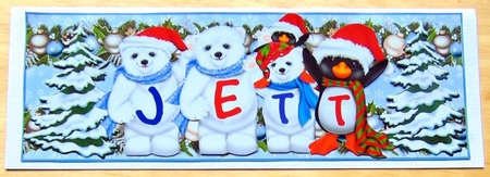 XMAS ANIMALS - JETT by Joyce Watson