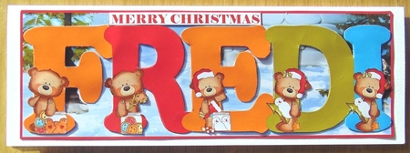 BUTTON BEARS XMAS - FREDI by Joyce Watson