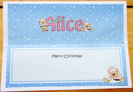 Large DL Merry Christmas ALICE insert by Joyce Watson