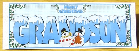 SNOW CAPPED NAMES - GRANDSON by Joyce Watson
