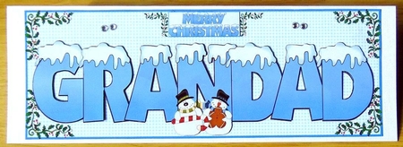 SNOW CAPPED NAMES - GRANDAD by Joyce Watson