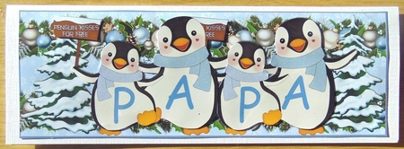 PENGUIN KISSES - PAPA by Joyce Watson