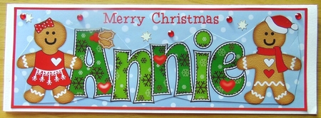 Gingerbread Couple ANNIE large dl by Joyce Watson
