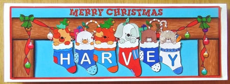 STOCKING PETS NAMES - HARVEY by Joyce Watson