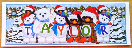XMAS ANIMALS - TAYLOR by Joyce Watson