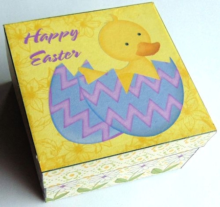 Easter Chick Gift Box by Joyce Watson