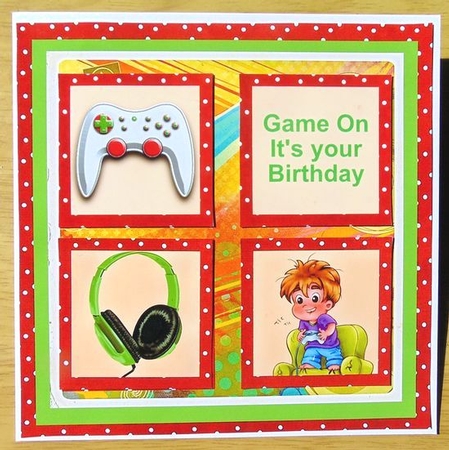 Online Gamer Quick Layer Card with Ages Mini Kit by Joyce Watson