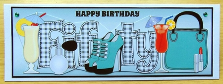 Special Birthday FIFTY large dl by Joyce Watson