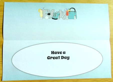 Special Birthday FIFTY large dl insert by Joyce Watson
