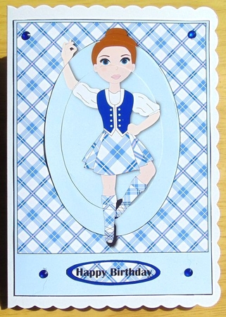 Highland Dancing Girl pyramid 3 by Joyce Watson
