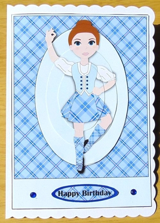 Highland Dancing Girl pyramid 4 by Joyce Watson