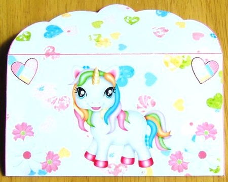 Sweet unicorn money wallet by Joyce Watson