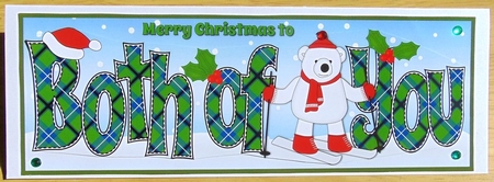 Monty Polar Bear Skiing BOTH OF YOU large dl 2 by Joyce Watson