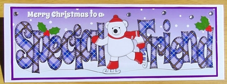 Monty Polar Bear Skating SPECIAL FRIEND large dl by Joyce Watson