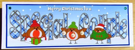More Christmas Robins SPECIAL COUPLE large dl by Joyce Watson