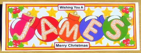 BAUBLE NAMES - JAMES by Joyce Watson