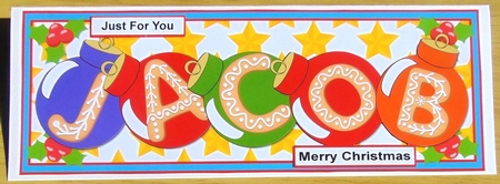 BAUBLE NAMES - JACOB by Joyce Watson