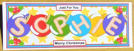 BAUBLE NAMES - SOPHIE by Joyce Watson