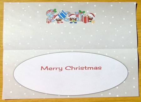 Crazy Christmas Puddings with presents SON large dl 2 insert by Joyce Watson