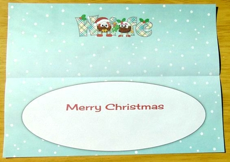 Crazy Christmas Pudding Couple with Mistletoe WIFE large dl 3 insert by Joyce Watson