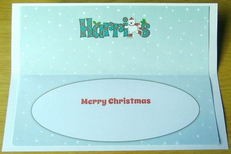 Monty Polar Bear Skating HARRIS large dl insert by Joyce Watson