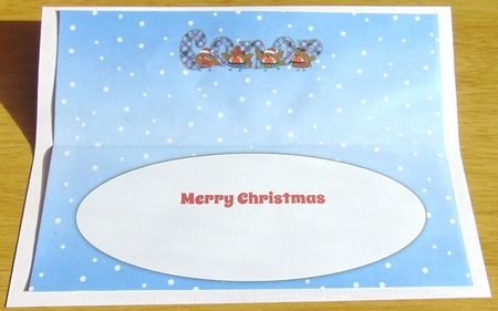 Scottish Christmas Robins CONOR large dl insert by Joyce Watson