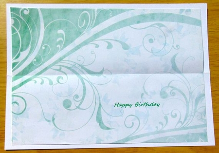 Saffron Swirl Paper Aqua by Joyce Watson
