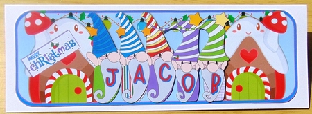 CHRISTMAS GNOME NAMES - JACOB by Joyce Watson