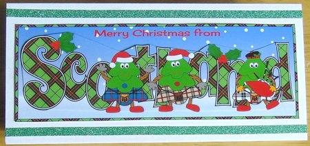 Crazy Scottish Christmas Trees SCOTLAND large dl 4 by Joyce Watson