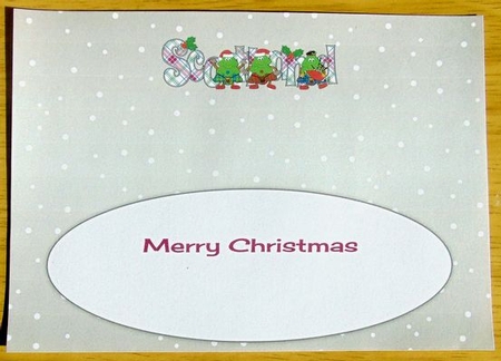 Crazy Scottish Christmas Trees SCOTLAND large dl 2 insert by Joyce Watson
