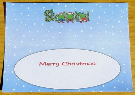 Crazy Scottish Christmas Trees SCOTLAND large dl 4 insert by Joyce Watson