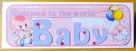 WELCOME BABY NAMES - BABY PINK by Joyce Watson