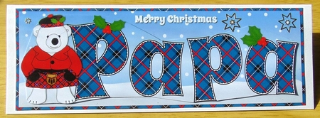 Scottish Monty Polar Bear PAPA large dl by Joyce Watson
