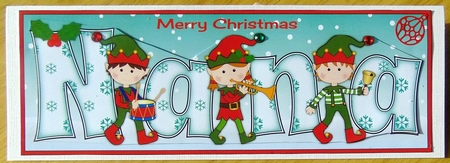 Christmas musical elves NANA large dl 2 by Joyce Watson