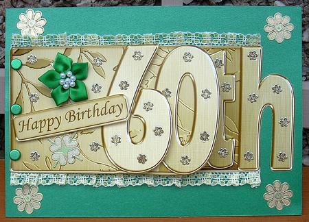60th Elegant Metallic Book Sheet by Joyce Watson