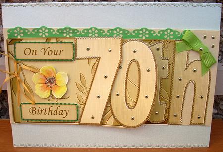 70th Elegant Metallic Book Sheet by Joyce Watson