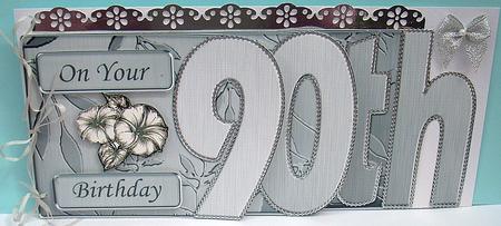 90th Elegant Metallic Book Sheet by Joyce Watson