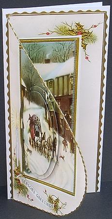 Christmas Vintage Teardrop by Joyce Watson