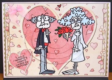 Stella and Gus Get Married Oval Pyramid by Joyce Watson