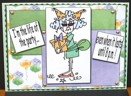 Stella Im the Life of the Party Quick Card by Joyce Watson