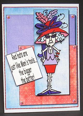 Stella is a Red Hat Lady by Joyce Watson