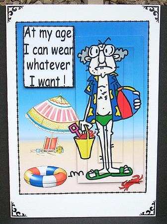 Gus Looking Good at the Beach Pyramage by Joyce Watson