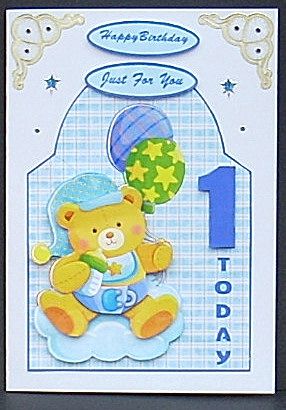 1st Birthday Ted by Joyce Watson