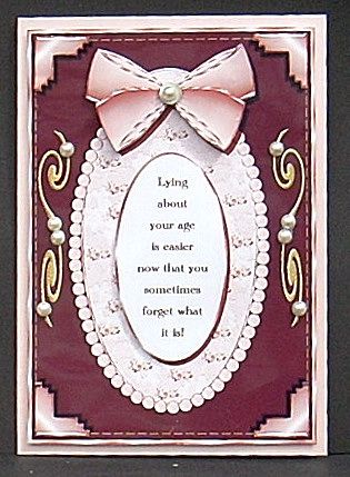 Birthday Humor Card Front by Joyce Watson