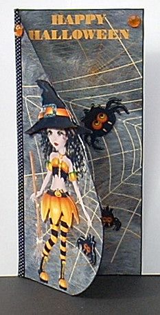 Happy Halloween Witch Tear Drop Sheet by Joyce Watson