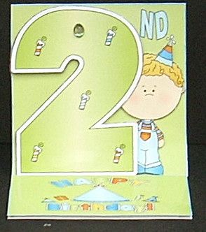 2nd Birthday Quick Easel Card by Joyce Watson
