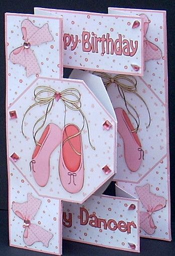 Tiny Dancer - Octagon Tri-fold Quick Card by Joyce Watson